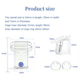 QIUI Cagink MetalShake Vibrating Metal Chastity Lock product photo 14 of | 3d-chastity