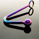 Rainbow Anal Hook Stainless Steel Chastity Cage main product | 3d-chastity