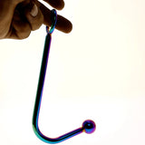 Rainbow Anal Hook Stainless Steel Chastity Cage lock and ring | 3d-chastity