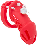 Coloured Silicone Cages Long Chastity Cage material finish close | 3d-chastity