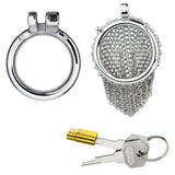 2.67 InchStainless Steel Mesh Chastity Cage full kit | 3d-chastity