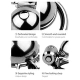 Metal Round Cap Chastity Lock material finish close | 3d-chastity