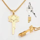 Lotus Chastity Key Necklace Cage main product | 3d-chastity