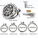 Stainless Steel Spike Chastity Cage side | 3d-chastity