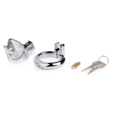 Stainless Steel Metal Snakehead Chastity Lock size and shape | 3d-chastity