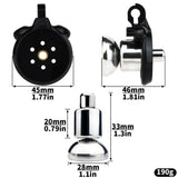 Inverted Plugged Flat Chastity Cage wearing | 3d-chastity