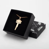 Lotus Chastity Key Necklace Cage product photo 11 of | 3d-chastity