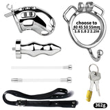 Metal Botted Male Chastity Cage with Belt product photo 17 of | 3d-chastity