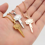 Lotus Chastity Key Necklace Cage size and shape | 3d-chastity