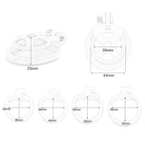 Light Cute Small Pot Lid Chastity Cage side | 3d-chastity