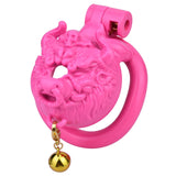 Tiger Male Chastity Cage Device with Mini Bell front | 3d-chastity