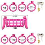 Plastic Twin Chastity Cage comparison | 3d-chastity
