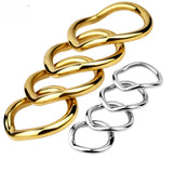 Stainless Steel Testicle Ring Stretcher Chastity Cage wearing | 3d-chastity