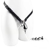 Metal Botted Male Chastity Cage with Belt lock and ring | 3d-chastity