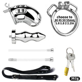 Metal Botted Male Chastity Cage with Belt product photo 13 of | 3d-chastity