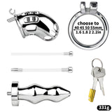 Spiked Male Chastity Cage with Anal Plug product photo 15 of | 3d-chastity