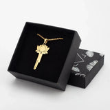 Lotus Chastity Key Necklace Cage product photo 12 of | 3d-chastity