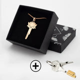 Lotus Chastity Key Necklace Cage front | 3d-chastity