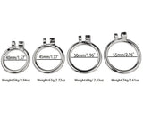Husband Loyalty Metal Flat Chastity Cage material finish close | 3d-chastity