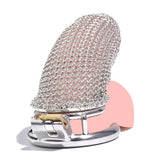2.67 InchStainless Steel Mesh Chastity Cage size and shape | 3d-chastity