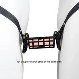 Plastic Twin Chastity Cage material finish close | 3d-chastity