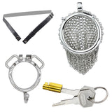 2.67 InchStainless Steel Mesh Chastity Cage comparison | 3d-chastity