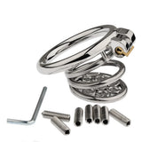Stainless Steel Spike Chastity Cage material finish close | 3d-chastity