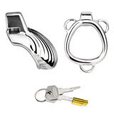 Small Sissy Shell Design Chastity Cage front | 3d-chastity