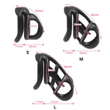 the Model X Male Chastity Cage lock and ring | 3d-chastity