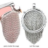 2.67 InchStainless Steel Mesh Chastity Cage wearing | 3d-chastity
