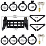 Plastic Twin Chastity Cage rear | 3d-chastity