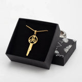 Rotating Chastity Key Necklace Cage front | 3d-chastity