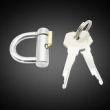 D-Ring PA Lock Glans Piercing Chastity Cage wearing | 3d-chastity