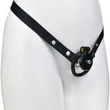 Inverted Plugged Flat Chastity Cage material finish close | 3d-chastity