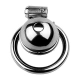 Metal Round Cap Chastity Lock lock and ring | 3d-chastity