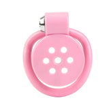 Male Pink Flat Chastity Cage main product | 3d-chastity