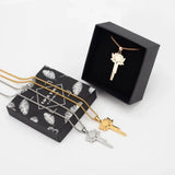 Lotus Chastity Key Necklace Cage side | 3d-chastity