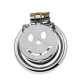 Loyalty Metal Flat Chastity Cage lock and ring | 3d-chastity