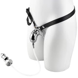 Metal Botted Male Chastity Cage with Belt side | 3d-chastity