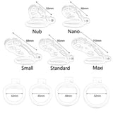 New Cobra Chastity Cage Male Penis Lock side | 3d-chastity