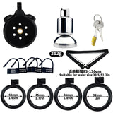 Inverted Plugged Flat Chastity Cage product photo 12 of | 3d-chastity
