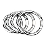 Stainless Steel Testicle Ring Stretcher Chastity Cage material finish close | 3d-chastity