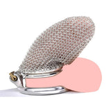 Chainmail Stainless Steel Mesh Chastity Cage - 4.33" size and shape | 3d-chastity