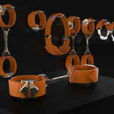 DIY 8pcs Bondage Harness Gear BDSM Set Chastity Cage lock and ring | 3d-chastity