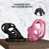 the Model X Male Chastity Cage size and shape | 3d-chastity