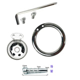Sissy Small Metal Chastity Cage Device rear | 3d-chastity