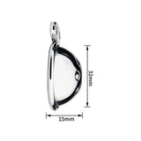 Sissy Small Metal Chastity Cage Device material finish close | 3d-chastity