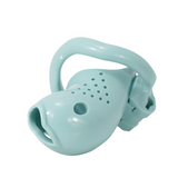 Sissy Prison Resin Chastity Cage Blue material finish close | 3d-chastity