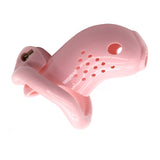 Sissy Prison - Pink Plastic Chastity Cage wearing | 3d-chastity