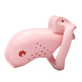 Sissy Prison - Pink Plastic Chastity Cage size and shape | 3d-chastity